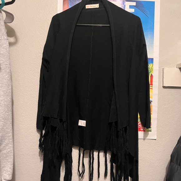 Black boho cardigan - Picture 1 of 2